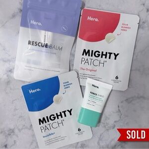 *SOLD!* Hero Mighty Patch, Rescue Balm and Force Shield